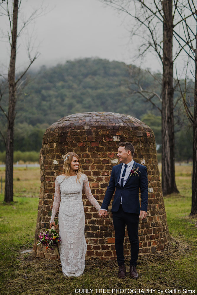 Sculptures across the property create unique photo settings Stonehurst Cedar Creek, Hunter Valley Country Wedding