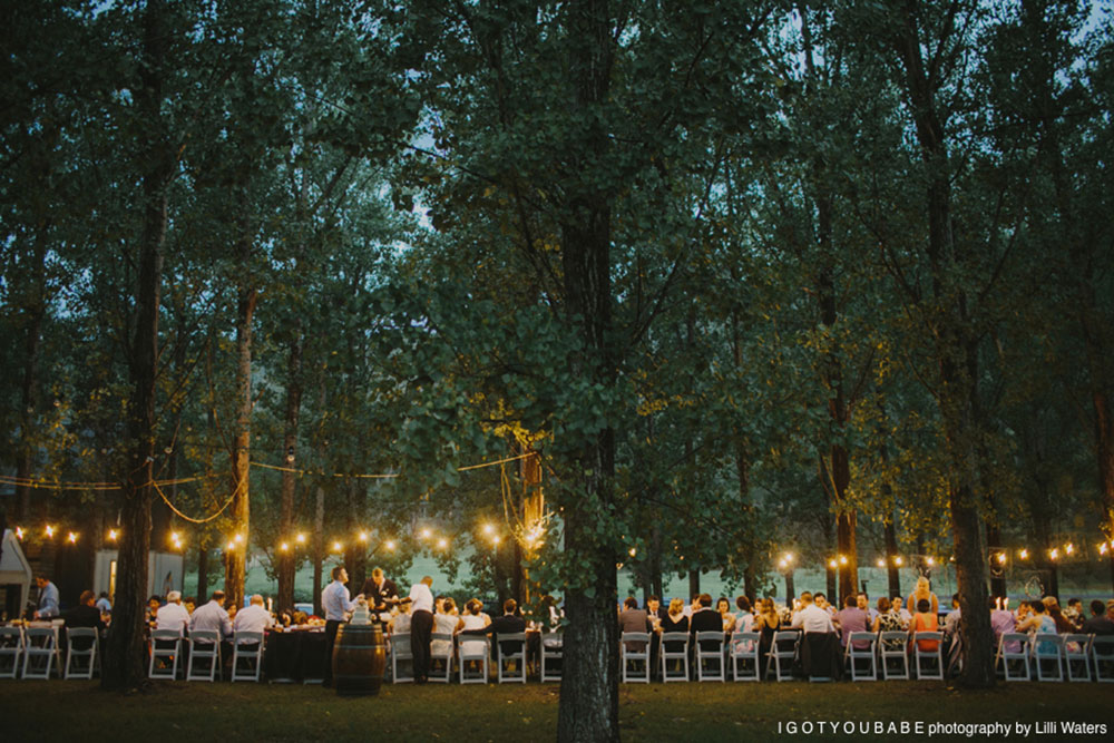 Your dream outdoor wedding under the stars Stonehurst Cedar Creek, Hunter Valley Weddings